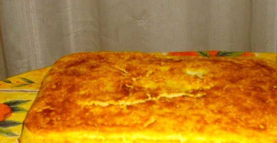 Банановый пирог с грушами