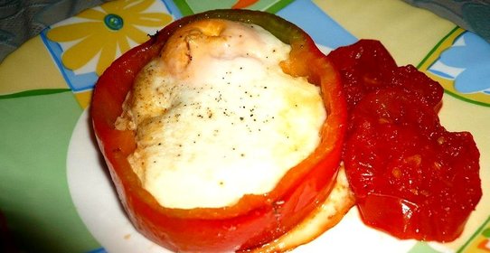 Глазунья в перце