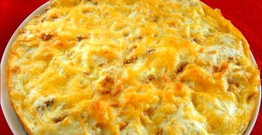 Пирог из лаваша с сыром