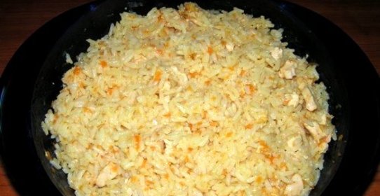 Плов с курицей в микроволновке