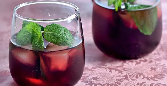 Виноградный компот с мятой