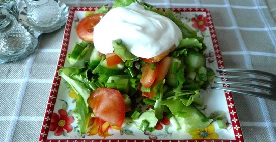 Диетический овощной салат