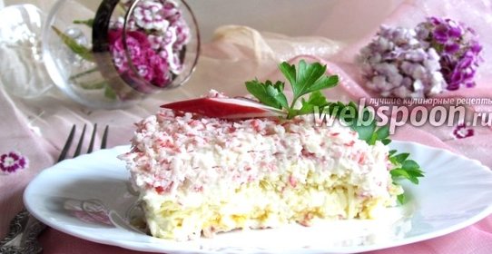 Крабовый салат «Нежный»