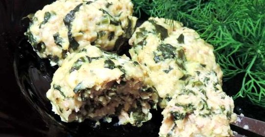 Котлеты со шпинатом