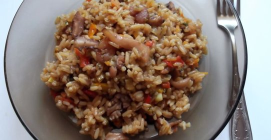 Рис с морепродуктами