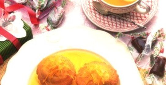 Лимонные кексы в сиропе с базиликом