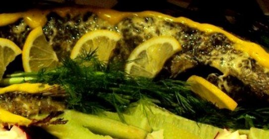 Запеченный королевский осетр