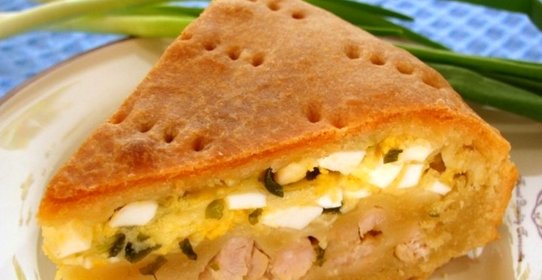 Пирог с луком и сыром