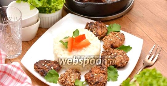 Отбивные из куриных сердечек