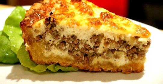 Заливной пирог с фаршем