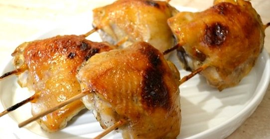 Шашлык из окорочков на сковороде