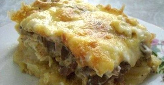 Пирог из вешенок