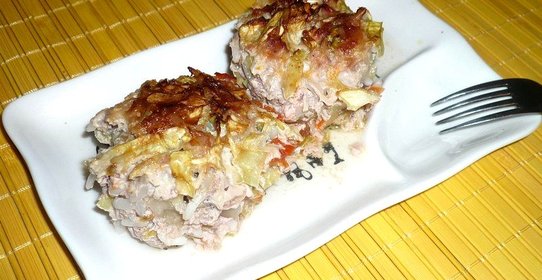 Ленивые голубцы с помидорами в духовке