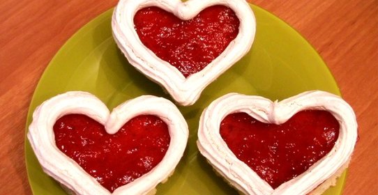 Пирожное «Валентинки»