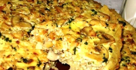 Грибной пирог