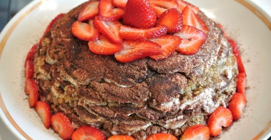 Бананово-пряничный пирог без выпечки