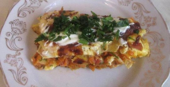 Омлет с морковью