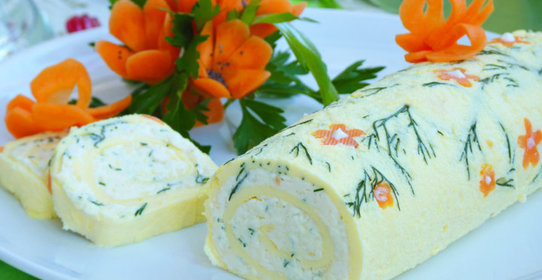 Нежнейший рулет «Белоснежка»