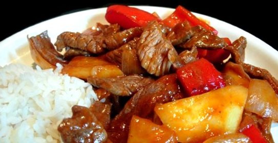 Говядина с ананасом