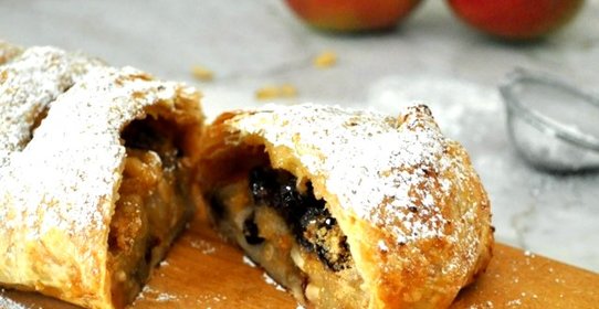 Штрудель из готового слоеного теста