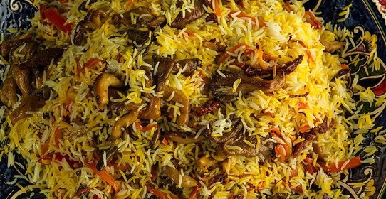 Плов с вешенками