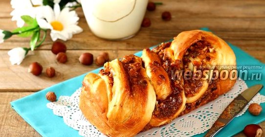 Кранц с варёной сгущёнкой и орехами