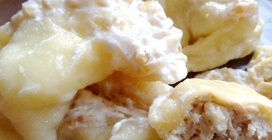 Вареники старосветские с картофелем и мясом