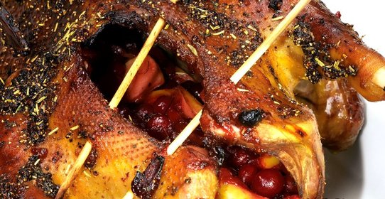 Запеченный гусь