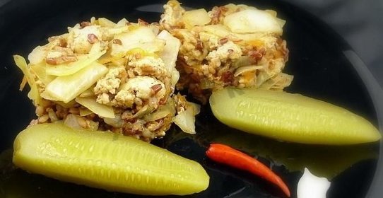 Ленивые голубцы с куриным фаршем в мультиварке