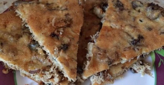 Ленивый рыбный пирог