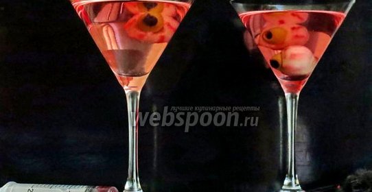 Коктейль «Красный глаз» на Хэллоуин
