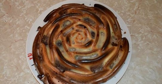 Пирог Полосатая роза