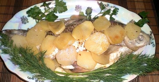 Плотва в фольге