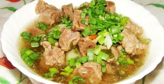 Говядина отварная