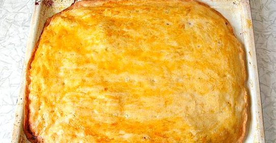 Пресный пирог с грибами