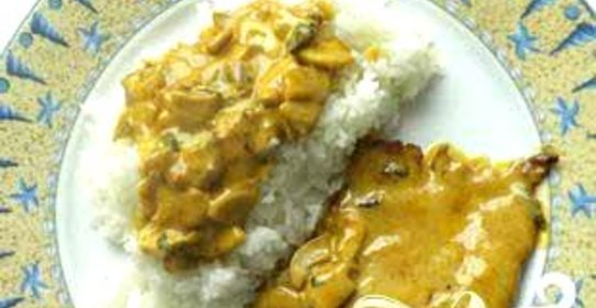 Эскалоп из телятины в сливочном соусе