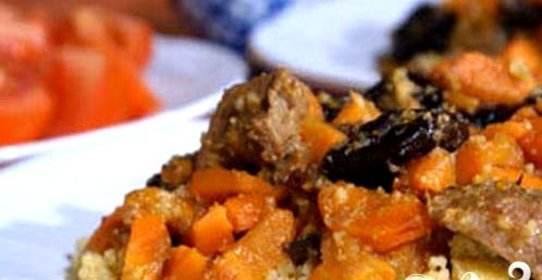 Говядина с морковью и черносливом