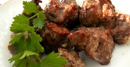 Шашлык из говядины на кефире