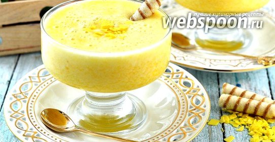Мусс из консервированных персиков