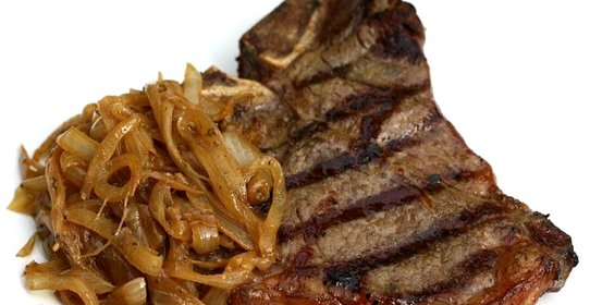 Антрекот с луком