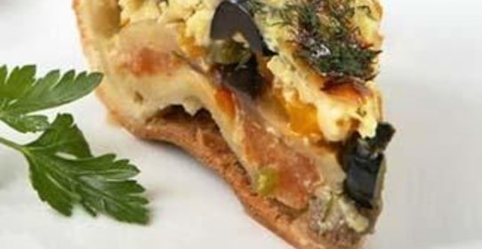 Пирог с баклажанами