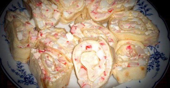 Рулетики с мягким сыром