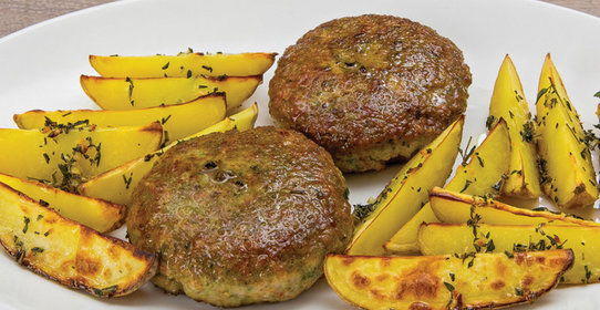 Свиные котлеты с тархуном и картофелем