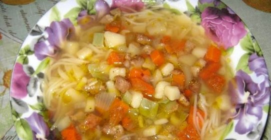 Лагман с редькой