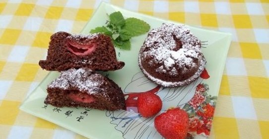 Кекс Клубника в шоколаде