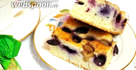 Виноградный пирог с имбирём и корицей