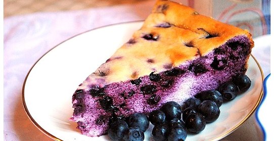 Черничный пирог диетический