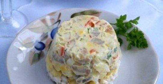 Салат без майонеза на Новый год