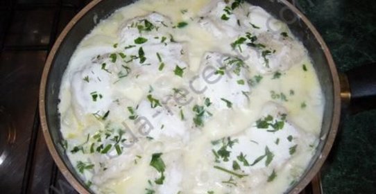 Котлеты из свинины под молочным соусом