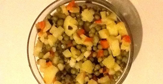 Салат картофельный постный